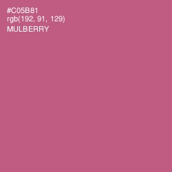 #C05B81 - Mulberry Color Image