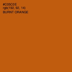 #C05C0E - Burnt Orange Color Image