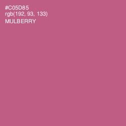 #C05D85 - Mulberry Color Image