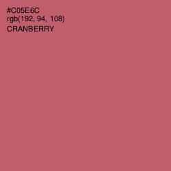 #C05E6C - Cranberry Color Image