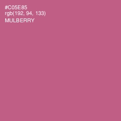 #C05E85 - Mulberry Color Image