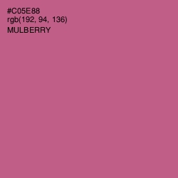 #C05E88 - Mulberry Color Image