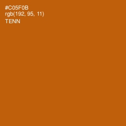 #C05F0B - Tenn Color Image