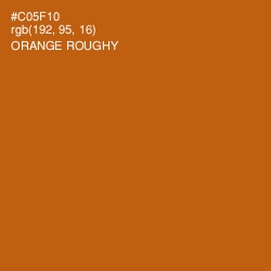 #C05F10 - Orange Roughy Color Image