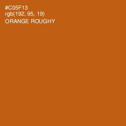 #C05F13 - Orange Roughy Color Image