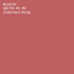 #C05F5F - Chestnut Rose Color Image