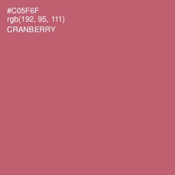 #C05F6F - Cranberry Color Image