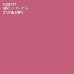 #C05F77 - Cranberry Color Image