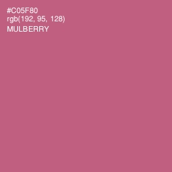 #C05F80 - Mulberry Color Image