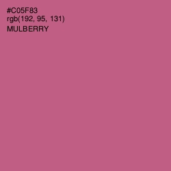 #C05F83 - Mulberry Color Image
