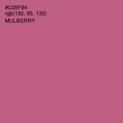 #C05F84 - Mulberry Color Image