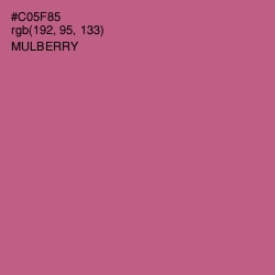 #C05F85 - Mulberry Color Image