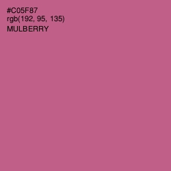 #C05F87 - Mulberry Color Image