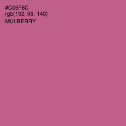 #C05F8C - Mulberry Color Image