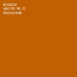 #C06002 - Indochine Color Image