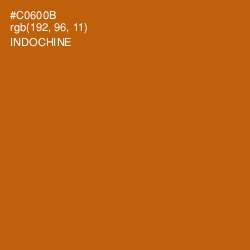 #C0600B - Indochine Color Image