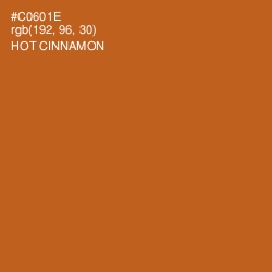 #C0601E - Hot Cinnamon Color Image