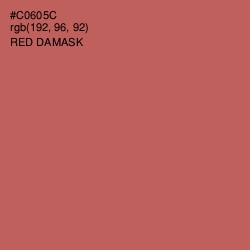 #C0605C - Red Damask Color Image