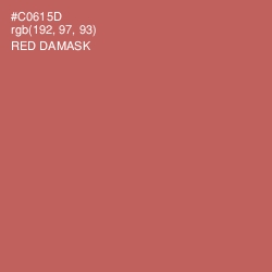 #C0615D - Red Damask Color Image