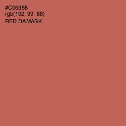#C06358 - Red Damask Color Image