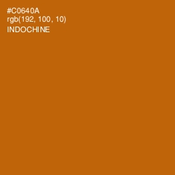 #C0640A - Indochine Color Image