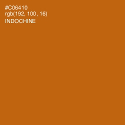 #C06410 - Indochine Color Image