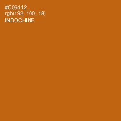 #C06412 - Indochine Color Image