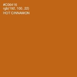 #C06416 - Hot Cinnamon Color Image