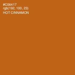 #C06417 - Hot Cinnamon Color Image