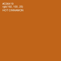 #C06419 - Hot Cinnamon Color Image