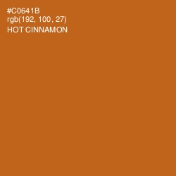 #C0641B - Hot Cinnamon Color Image