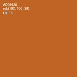 #C06426 - Piper Color Image