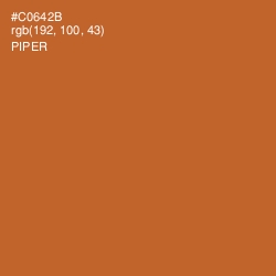 #C0642B - Piper Color Image