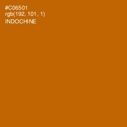 #C06501 - Indochine Color Image