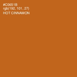 #C0651B - Hot Cinnamon Color Image