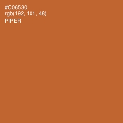 #C06530 - Piper Color Image