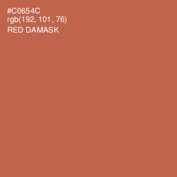 #C0654C - Red Damask Color Image