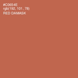 #C0654E - Red Damask Color Image