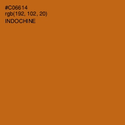 #C06614 - Indochine Color Image