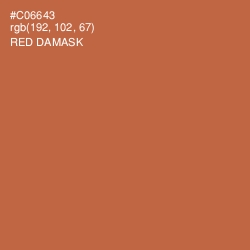 #C06643 - Red Damask Color Image