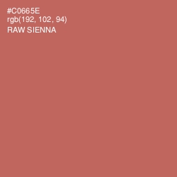 #C0665E - Raw Sienna Color Image