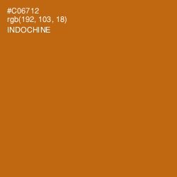 #C06712 - Indochine Color Image