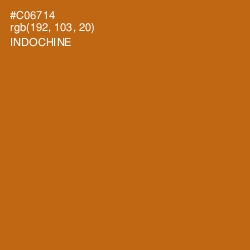 #C06714 - Indochine Color Image