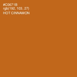 #C0671B - Hot Cinnamon Color Image