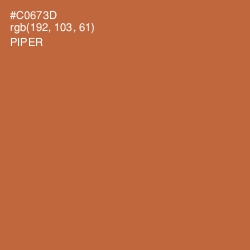 #C0673D - Piper Color Image