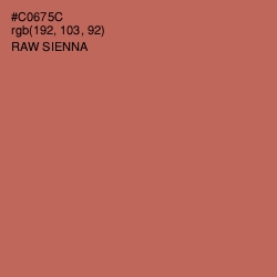 #C0675C - Raw Sienna Color Image
