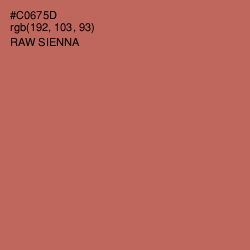 #C0675D - Raw Sienna Color Image