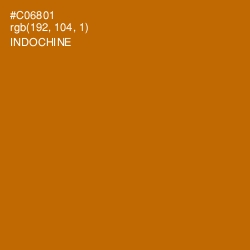 #C06801 - Indochine Color Image