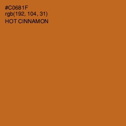 #C0681F - Hot Cinnamon Color Image