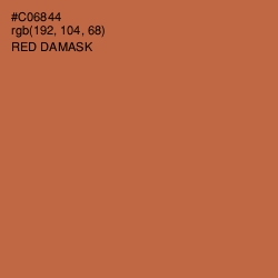 #C06844 - Red Damask Color Image